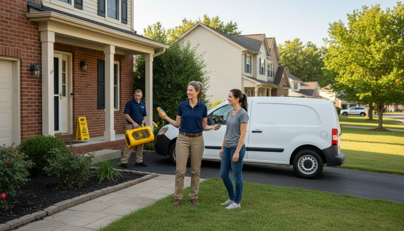 Residential water damage restoration in Lester, AL